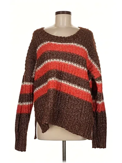 Pre-owned Offline By Aerie Pullover Sweater In Brown