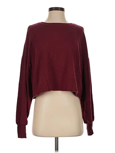 Pre-owned Offline By Aerie Pullover Sweater In Burgundy