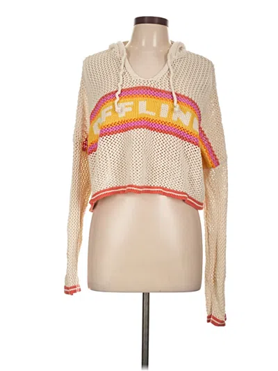 Pre-owned Offline By Aerie Pullover Sweater In Tan
