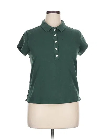 Pre-owned Offline By Aerie Short Sleeve Polo Shirt In Green