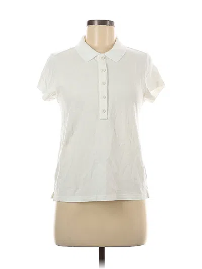 Pre-owned Offline By Aerie Short Sleeve Polo Shirt In White