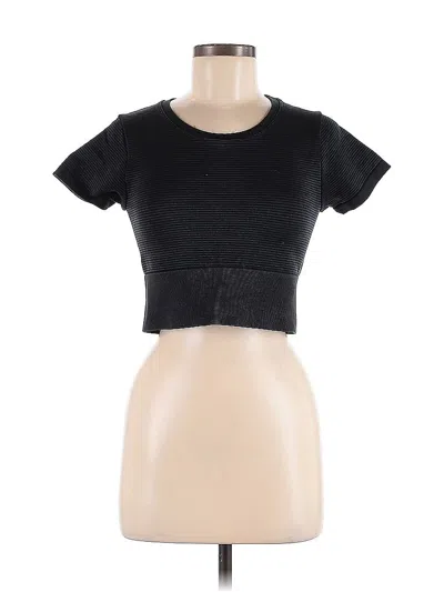 Pre-owned Offline By Aerie Short Sleeve T-shirt In Black