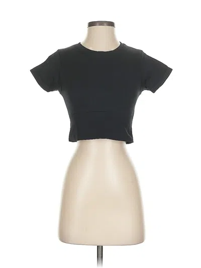 Pre-owned Offline By Aerie Short Sleeve T-shirt In Black