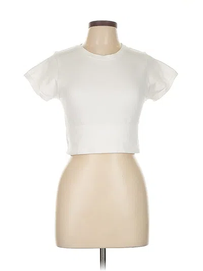 Pre-owned Offline By Aerie Short Sleeve T-shirt In White