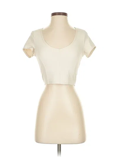 Pre-owned Offline By Aerie Short Sleeve T-shirt In White