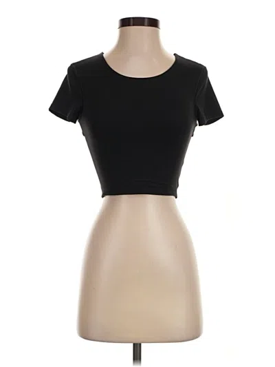 Pre-owned Offline By Aerie Short Sleeve T-shirt In Black
