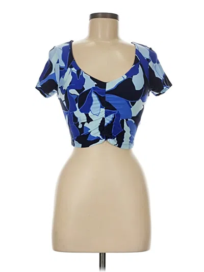 Pre-owned Offline By Aerie Short Sleeve T-shirt In Blue