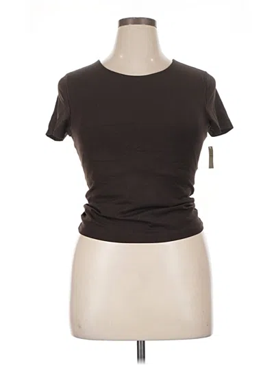 Pre-owned Offline By Aerie Short Sleeve T-shirt In Brown