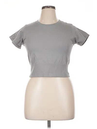 Pre-owned Offline By Aerie Short Sleeve T-shirt In Gray