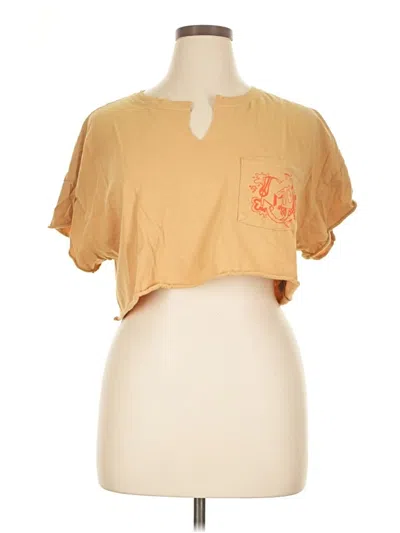 Pre-owned Offline By Aerie Short Sleeve T-shirt In Tan