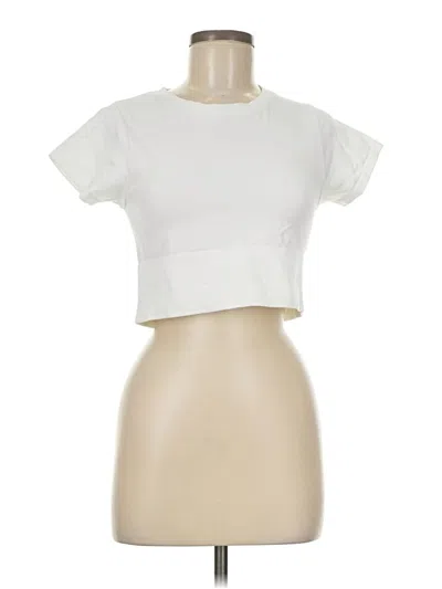 Pre-owned Offline By Aerie Short Sleeve T-shirt In White