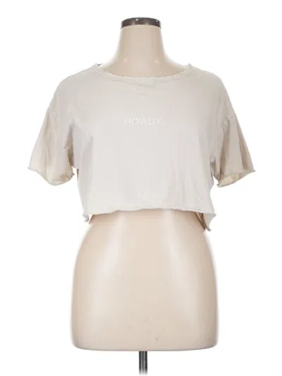 Pre-owned Offline By Aerie Short Sleeve T-shirt In White