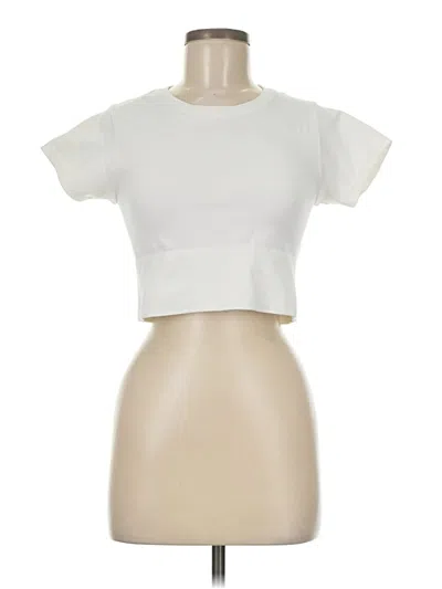 Pre-owned Offline By Aerie Short Sleeve T-shirt In White