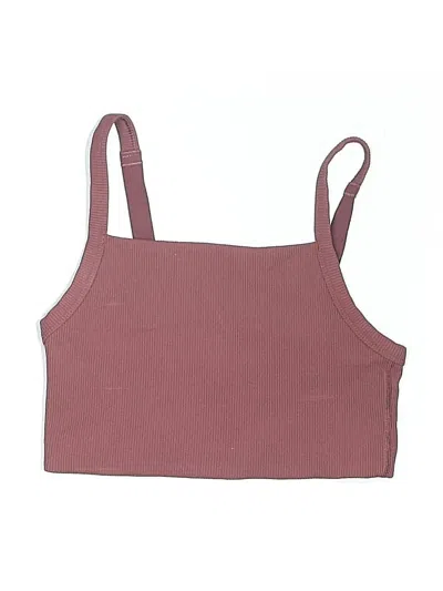 Pre-owned Offline By Aerie Sleeveless Top Burgundy Halter Neckline Tops