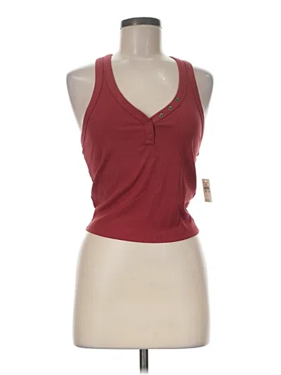 Pre-owned Offline By Aerie Sleeveless Top Red Halter Neckline Tops