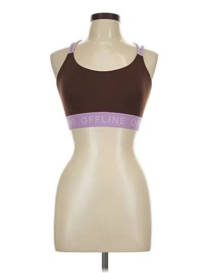 Pre-owned Offline By Aerie Sports Bra In Brown