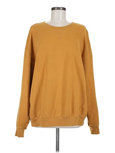 Pre-owned Offline By Aerie Sweatshirt In Gold