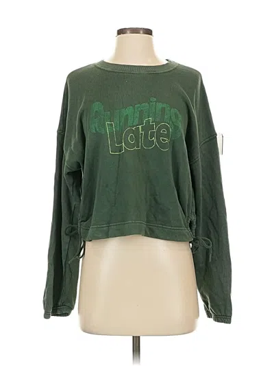 Pre-owned Offline By Aerie Sweatshirt In Green