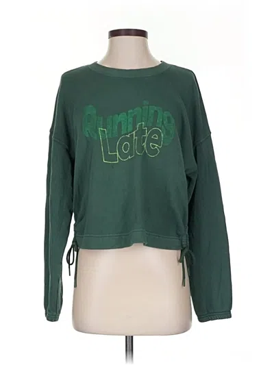 Pre-owned Offline By Aerie Sweatshirt In Green