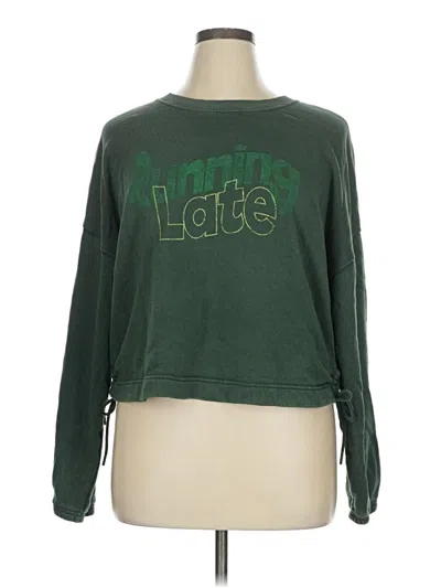 Pre-owned Offline By Aerie Sweatshirt In Green