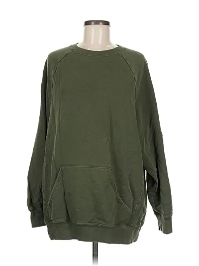 Pre-owned Offline By Aerie Sweatshirt In Green