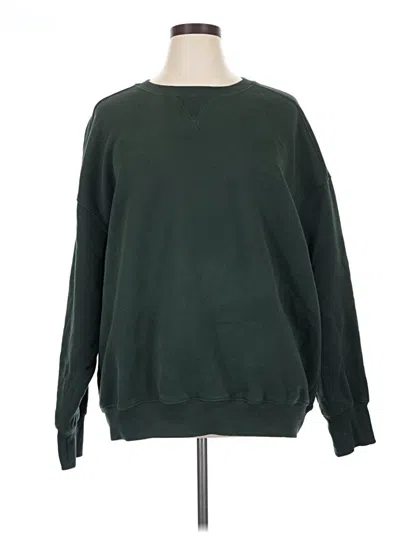 Pre-owned Offline By Aerie Sweatshirt In Green