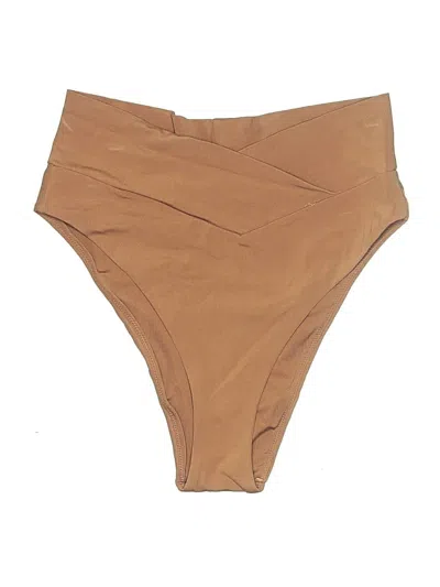 Pre-owned Offline By Aerie Swimsuit Bottoms In Brown