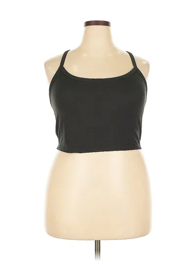 Pre-owned Offline By Aerie Tank Top Black Halter Neckline Tops