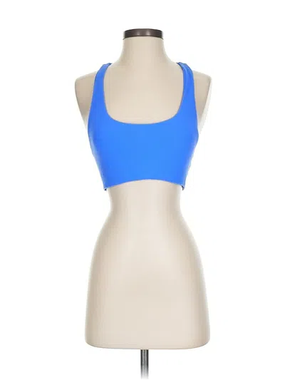 Pre-owned Offline By Aerie Tank Top Blue Halter Neckline Tops