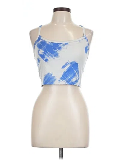 Pre-owned Offline By Aerie Tank Top Blue Halter Neckline Tops