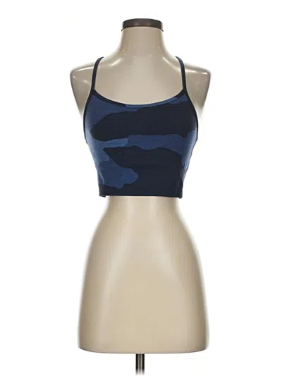 Pre-owned Offline By Aerie Tank Top Blue Halter Neckline Tops