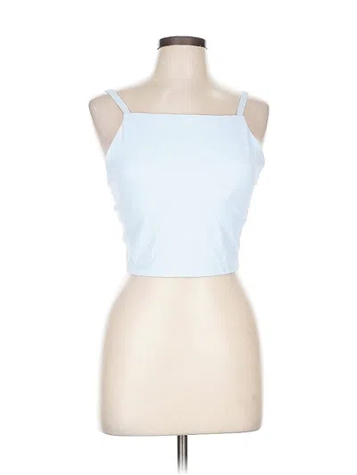 Pre-owned Offline By Aerie Tank Top Blue Strapless Neckline Tops