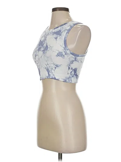 Pre-owned Offline By Aerie Tank Top Blue Strapless Neckline Tops