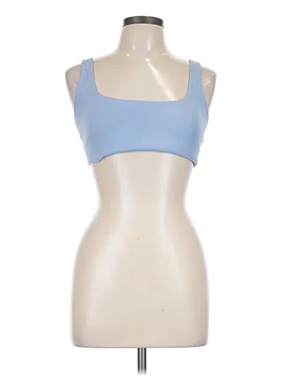 Pre-owned Offline By Aerie Tank Top Blue Strapless Neckline Tops
