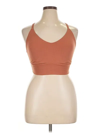 Pre-owned Offline By Aerie Tank Top Brown Halter Neckline Tops