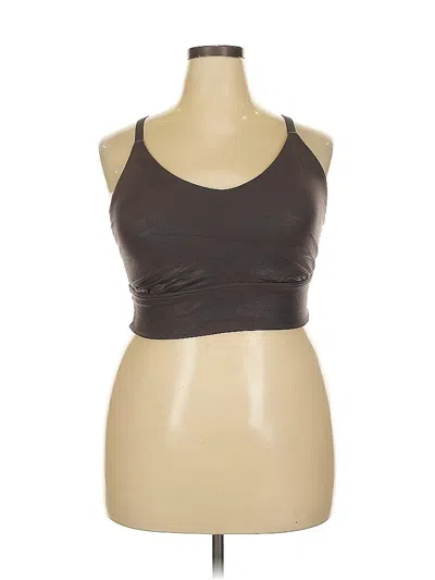 Pre-owned Offline By Aerie Tank Top Brown Strapless Neckline Tops