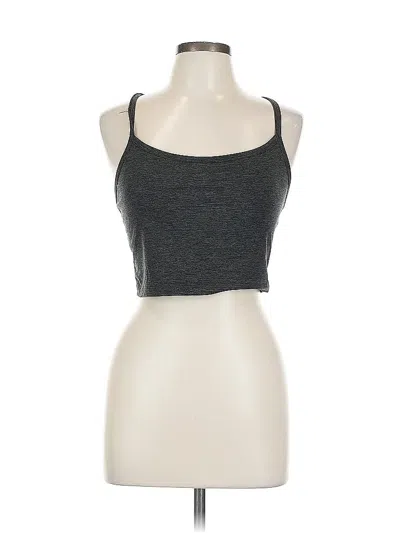 Pre-owned Offline By Aerie Tank Top Gray Halter Neckline Tops