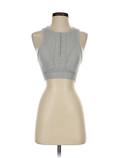 Pre-owned Offline By Aerie Tank Top Gray Halter Neckline Tops