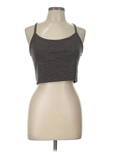 Pre-owned Offline By Aerie Tank Top Gray Halter Neckline Tops