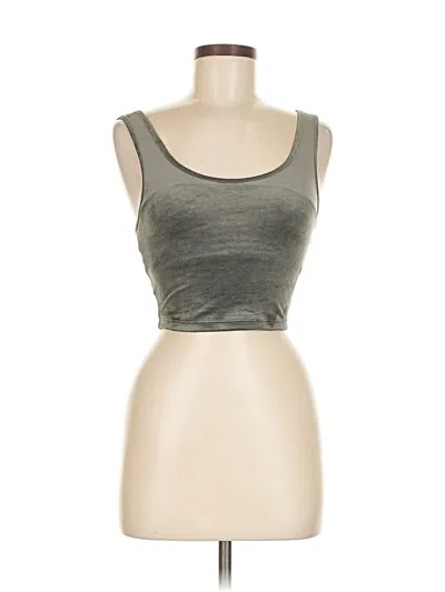 Pre-owned Offline By Aerie Tank Top Gray Strapless Neckline Tops