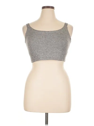 Pre-owned Offline By Aerie Tank Top Gray Strapless Neckline Tops