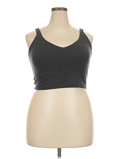 Pre-owned Offline By Aerie Tank Top Gray Strapless Neckline Tops