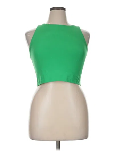 Pre-owned Offline By Aerie Tank Top Green Halter Neckline Tops