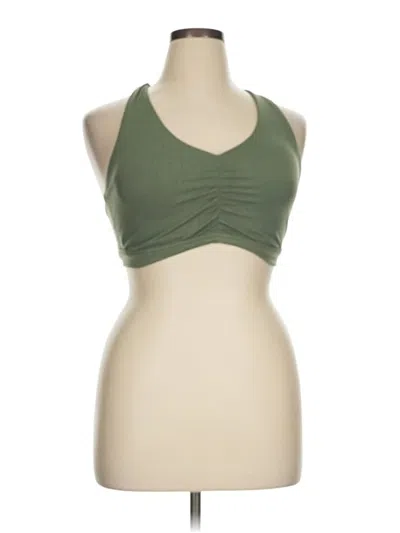 Pre-owned Offline By Aerie Tank Top Green Halter Neckline Tops