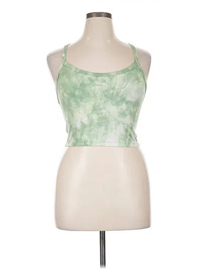 Pre-owned Offline By Aerie Tank Top Green Halter Neckline Tops