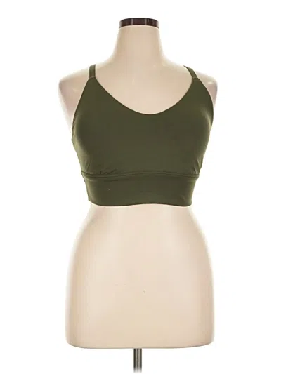 Pre-owned Offline By Aerie Tank Top Green Halter Neckline Tops