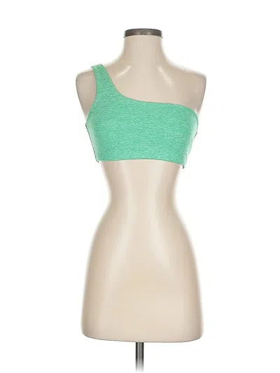 Pre-owned Offline By Aerie Tank Top Green Strapless Neckline Tops
