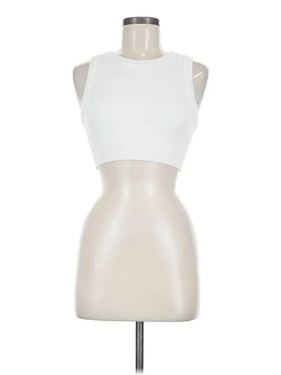 Pre-owned Offline By Aerie Tank Top Ivory Halter Neckline Tops