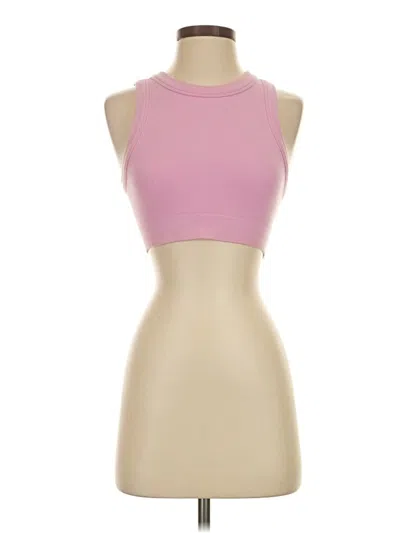 Pre-owned Offline By Aerie Tank Top Pink Halter Neckline Tops