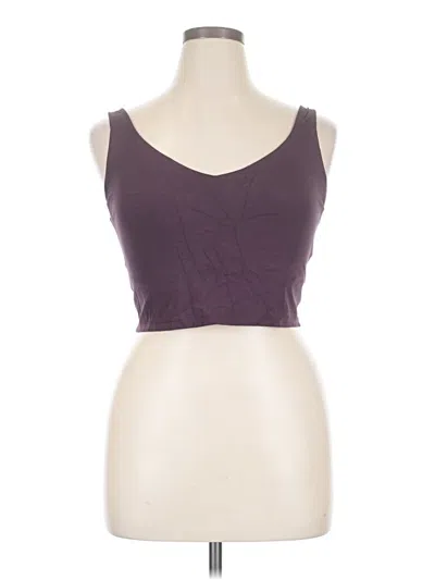 Pre-owned Offline By Aerie Tank Top Purple Strapless Neckline Tops